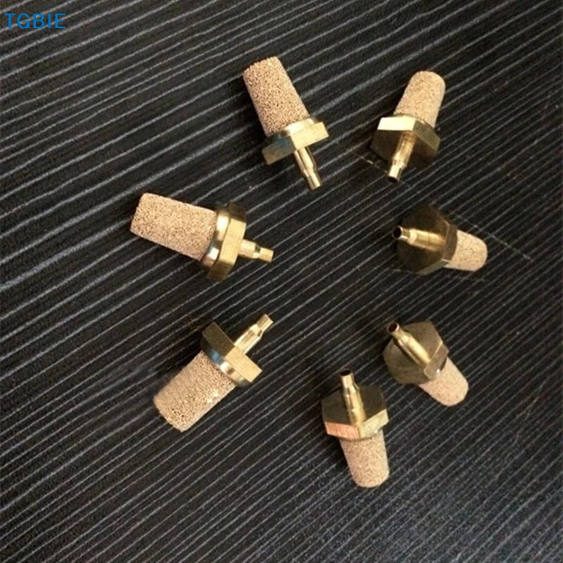 【T】5Pcs Filter Pure Copper Filter Tip Universal Copper Fog Machine Oil Filter For Stage Effects Misting Nozzle Replacement Parts