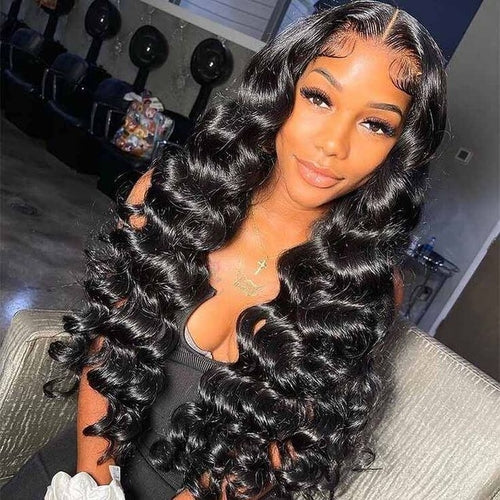 Perruque Lace Closure 4x4 à ondulations souples et luxueuses (Loose Wave) | Cheveux humains de qualité supérieure