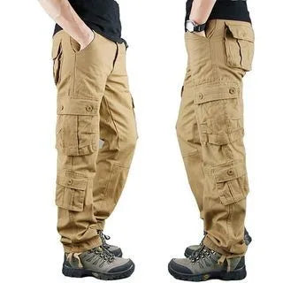 Men Cargo Pants Loose Army Tactical Pants Multi-pocket Trousers Pantalon Homme Big Size Male Military Mens Overalls