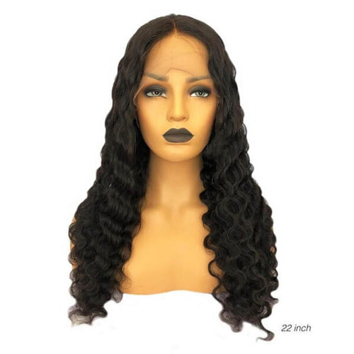 Perruque Lace Front 13x4 à ondulations profondes raffinées (Deep Wave) | Cheveux humains de qualité supérieure.