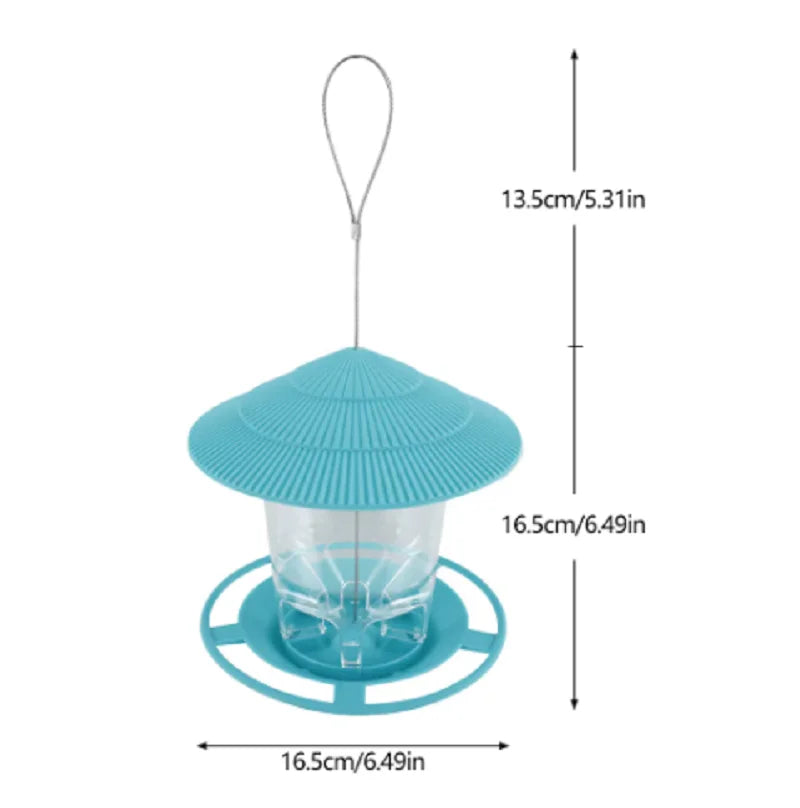 Bird Feeder Automatic Foot Feeding Tool Outdoor Bird Feeder Hanging Nut Feeding Multiple Hole Dispenser Holder Food Container