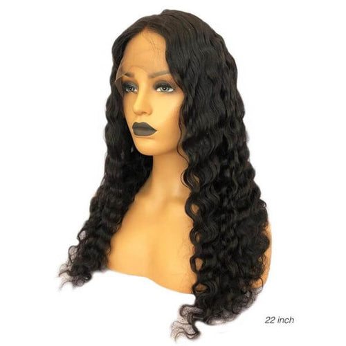 Perruque Lace Front 13x4 à ondulations profondes raffinées (Deep Wave) | Cheveux humains de qualité supérieure.