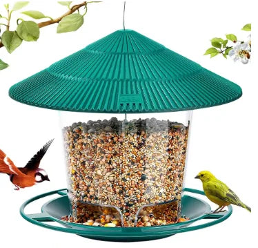 Bird Feeder Automatic Foot Feeding Tool Outdoor Bird Feeder Hanging Nut Feeding Multiple Hole Dispenser Holder Food Container
