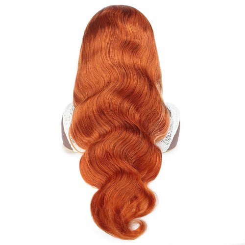 Perruque Lace Front 13x4 audacieuse avec mèches rousses (Ginger) et blondes 613 | Cheveux humains de qualité supérieure.