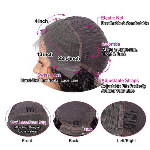 Perruque Lace Front 13x4 bouclée profonde et somptueuse (Deep Curly) | Cheveux humains de qualité supérieure.
