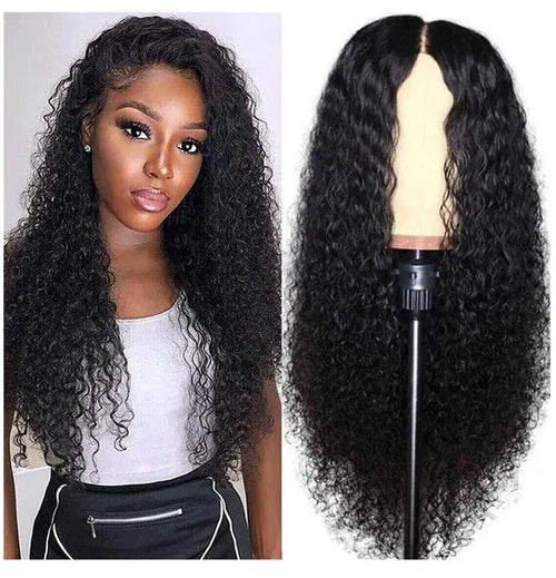 AA Hair Front Wig Womens Brazilian Human Long Curly Lace Wavy Hair