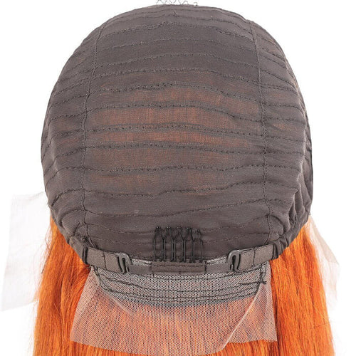 Perruque Lace Front 13x4 audacieuse avec mèches rousses (Ginger) et blondes 613 | Cheveux humains de qualité supérieure.