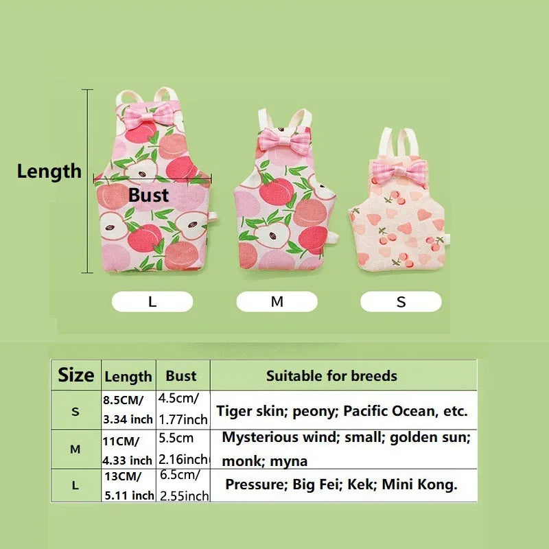 Pigeon Diaper Diapers for Birds Cloth Parrot Clothes NXLYP02