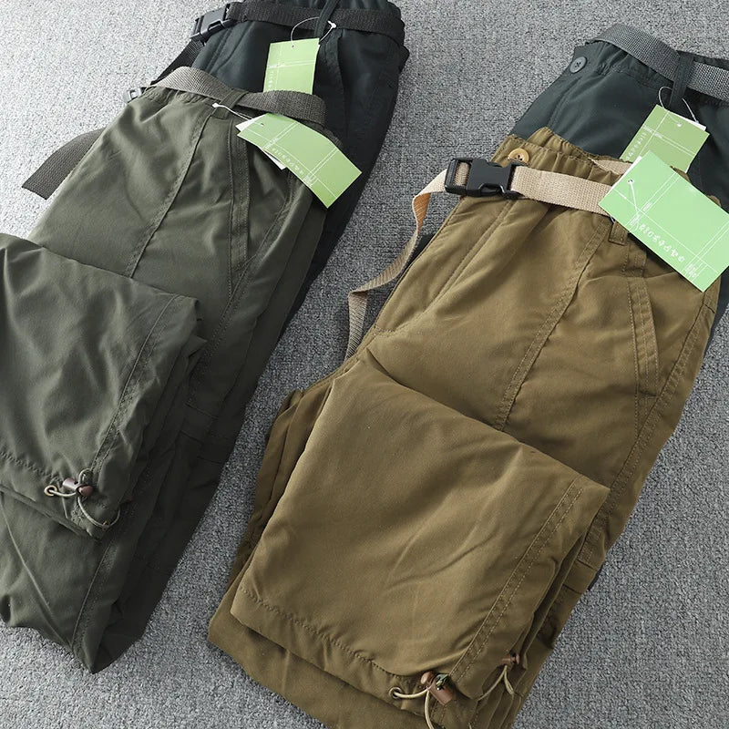 Winter Fleece Soft Shell Pants Waterproof Outdoor Man Straight Slacks Multi-pocket Cargo Pants Men Army Tactical Pantalon Homme