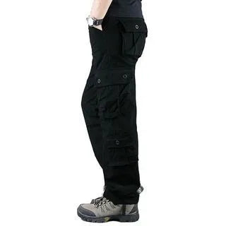 Men Cargo Pants Loose Army Tactical Pants Multi-pocket Trousers Pantalon Homme Big Size Male Military Mens Overalls