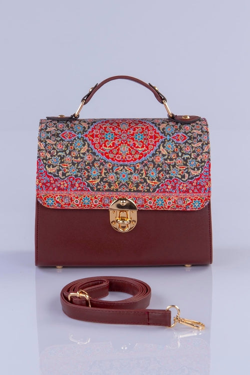 Handmade Oriental Pattern Multicolor Handbag
