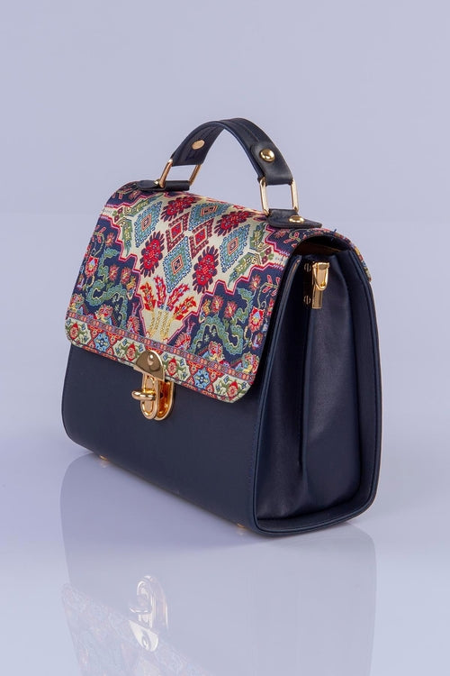 Handmade Oriental Pattern Multicolor Handbag