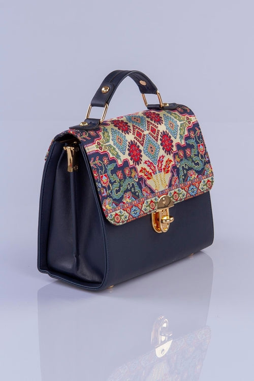 Handmade Oriental Pattern Multicolor Handbag