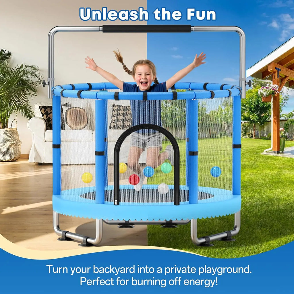 Toddler Trampoline,Trampoline for Kids with Enclosure,440lbs Capacity Toddler Trampoline Outdoor & Indoor with,Custom