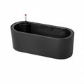 Rectangular Flower Pot with Legs Wall-Mountable Rectangular Hanging Planter Hanging Railing Planter Minimalist Design for Office