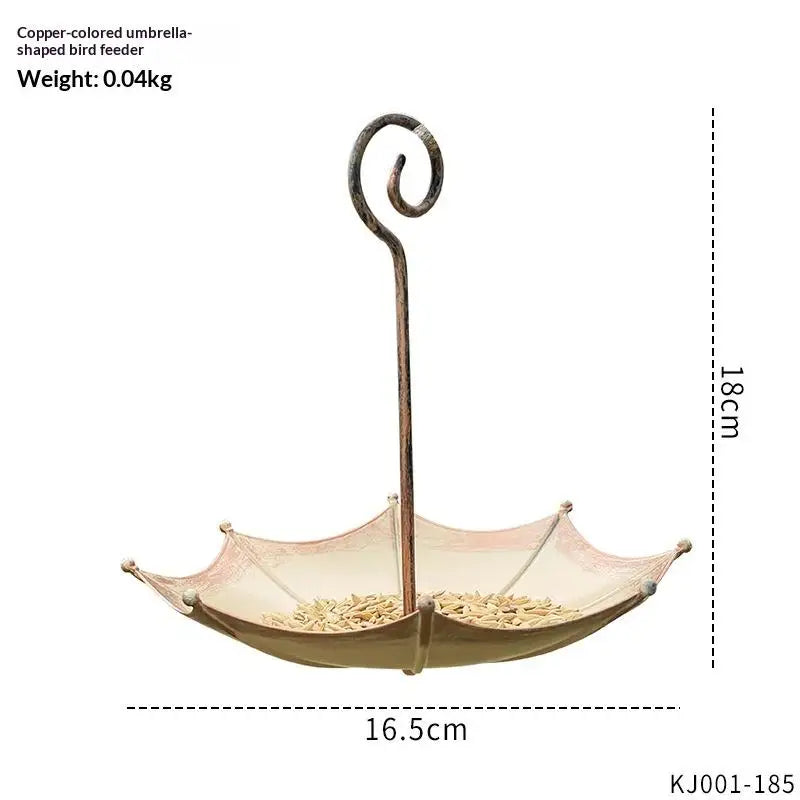 Heavy Duty Iron Hanging Bird Feeder Container Outdoor Bird Feeder With Large Tray For Garden Backyard
