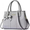 Women's Stylish Handbag Top Handle Shoulder Bag- Gray