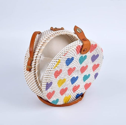 Handbags Women Handwoven Bag with Leather Strap Crossbody Bag