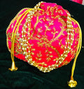 Women Handbag Potli bags with drawstring Clutches